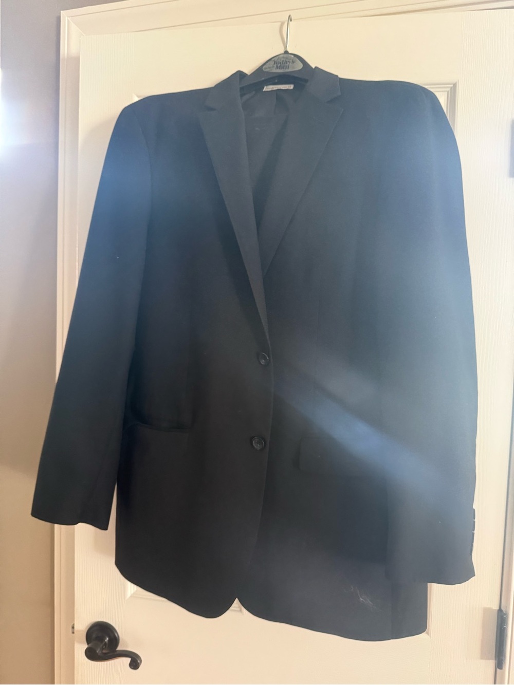 Classic Men's 2-piece Black Suit by Geoffrey Beene